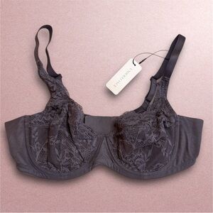 NWT Understance 36C Lace Underwire Bra in smoky Purple Mauve